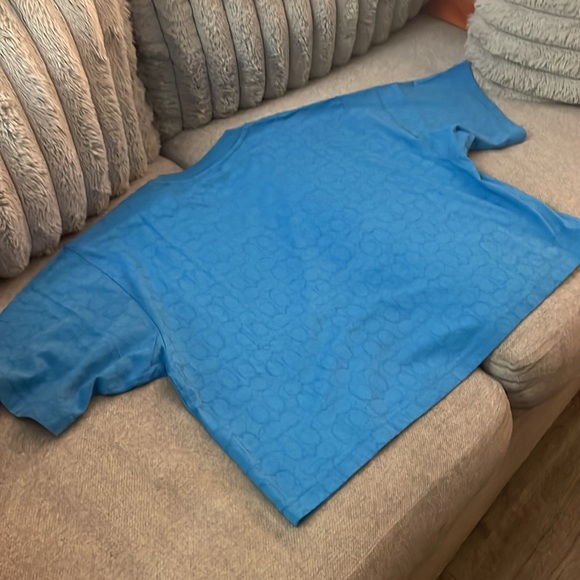 NWT 💐 Coach GORGEOUS Color Over sized  Shirt top Size XL💙 New $178 - Picture 5 of 9